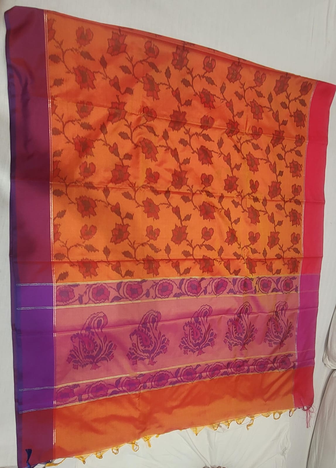 Elegant Art Silk Saree 1 - Detail View 2 | Shri Geeta Sarees