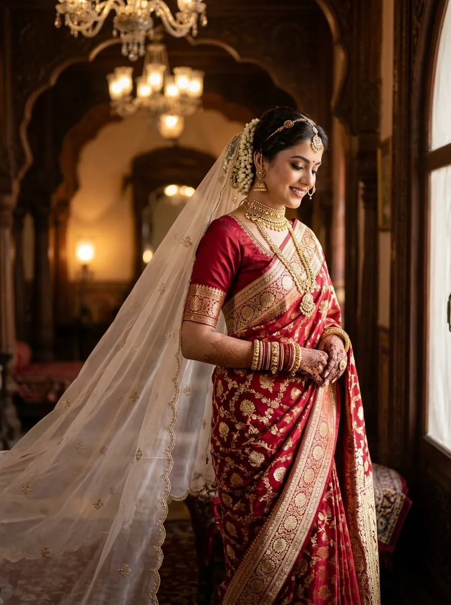 Traditional Bridal Head Veil