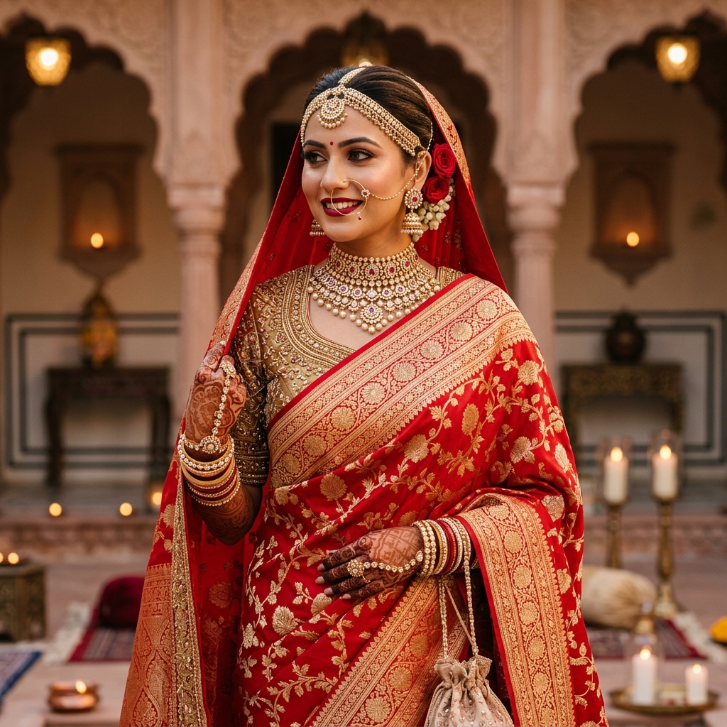 Designer Blouse Ideas for a Red Banarasi Saree: The Ultimate Styling Guide