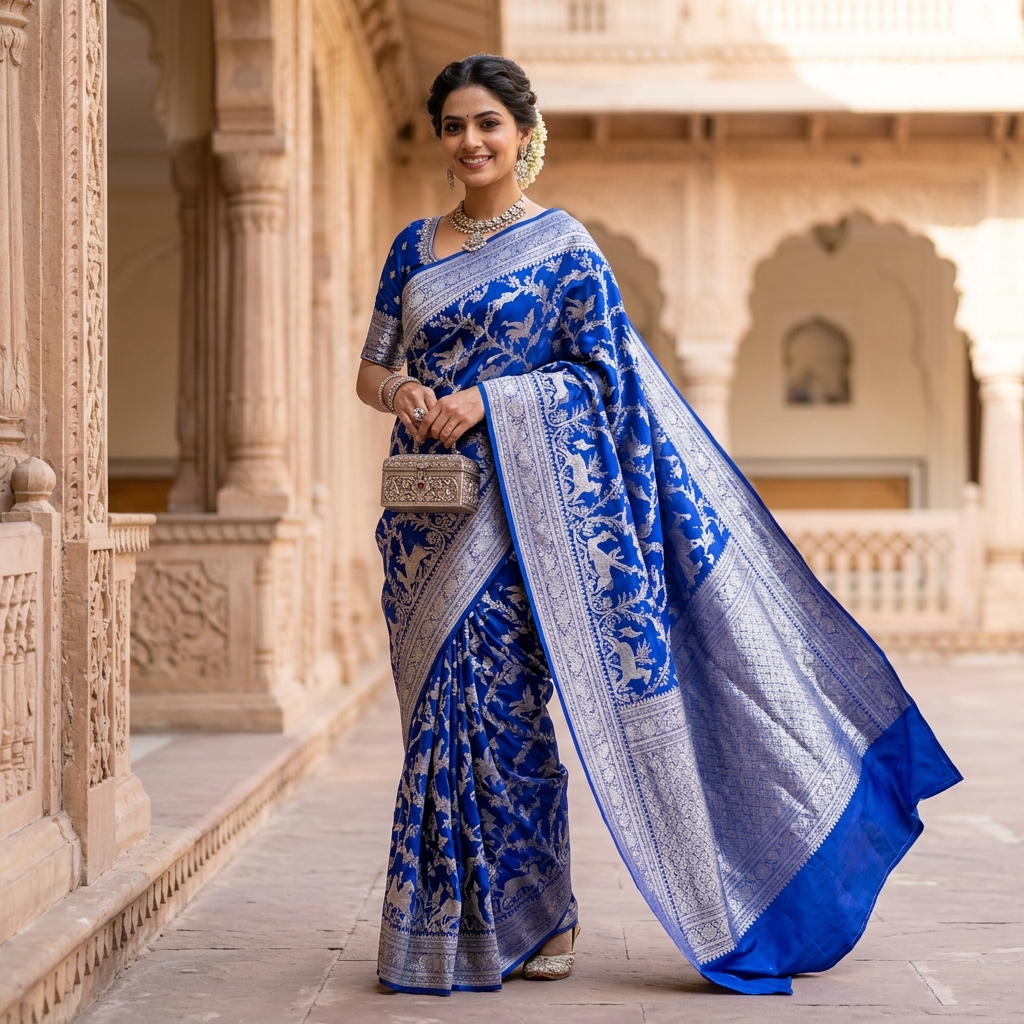 Royal Open Pallu Drape Royal Open Pallu Drape