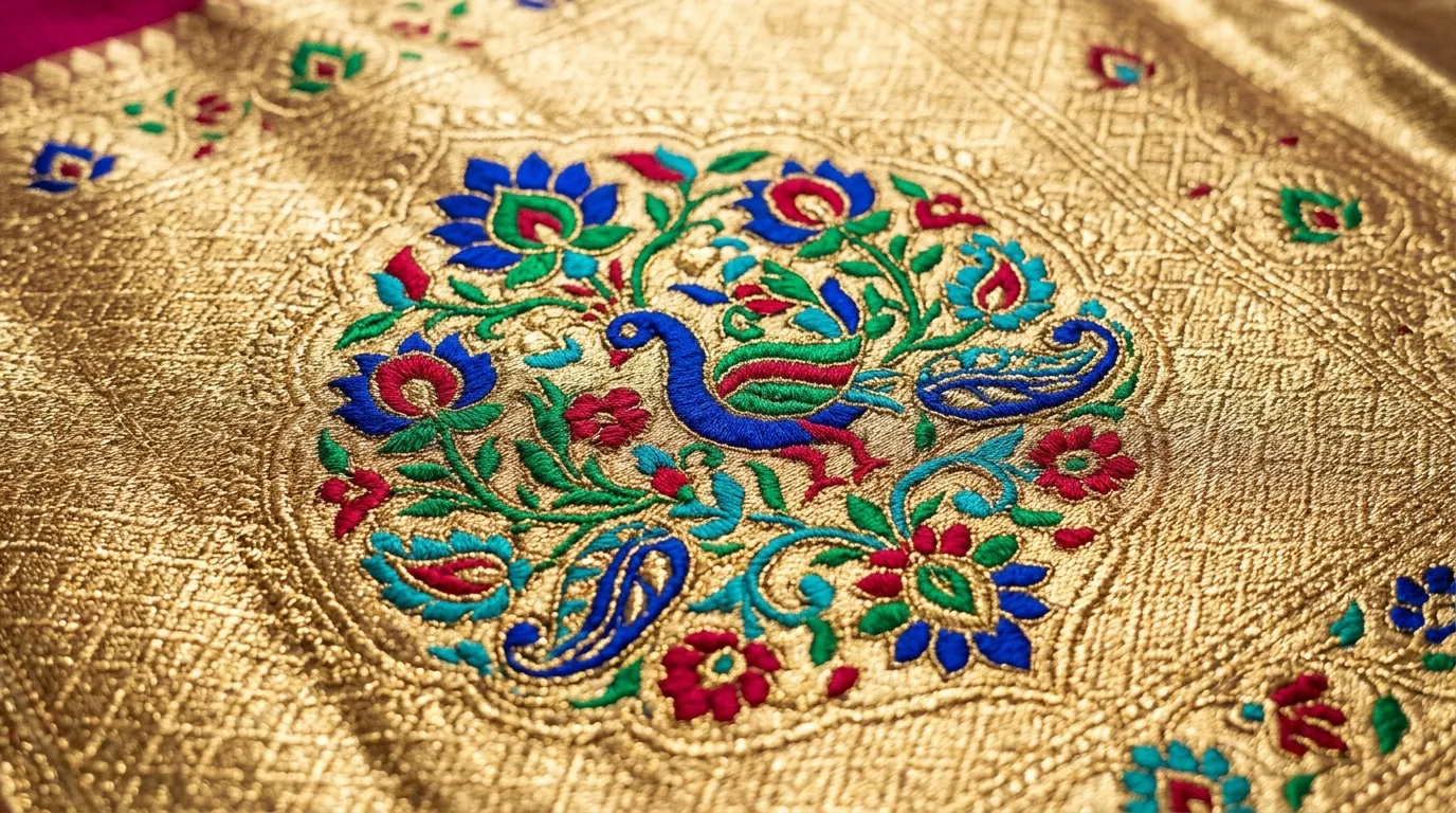Meenakari Masterpiece Pallu