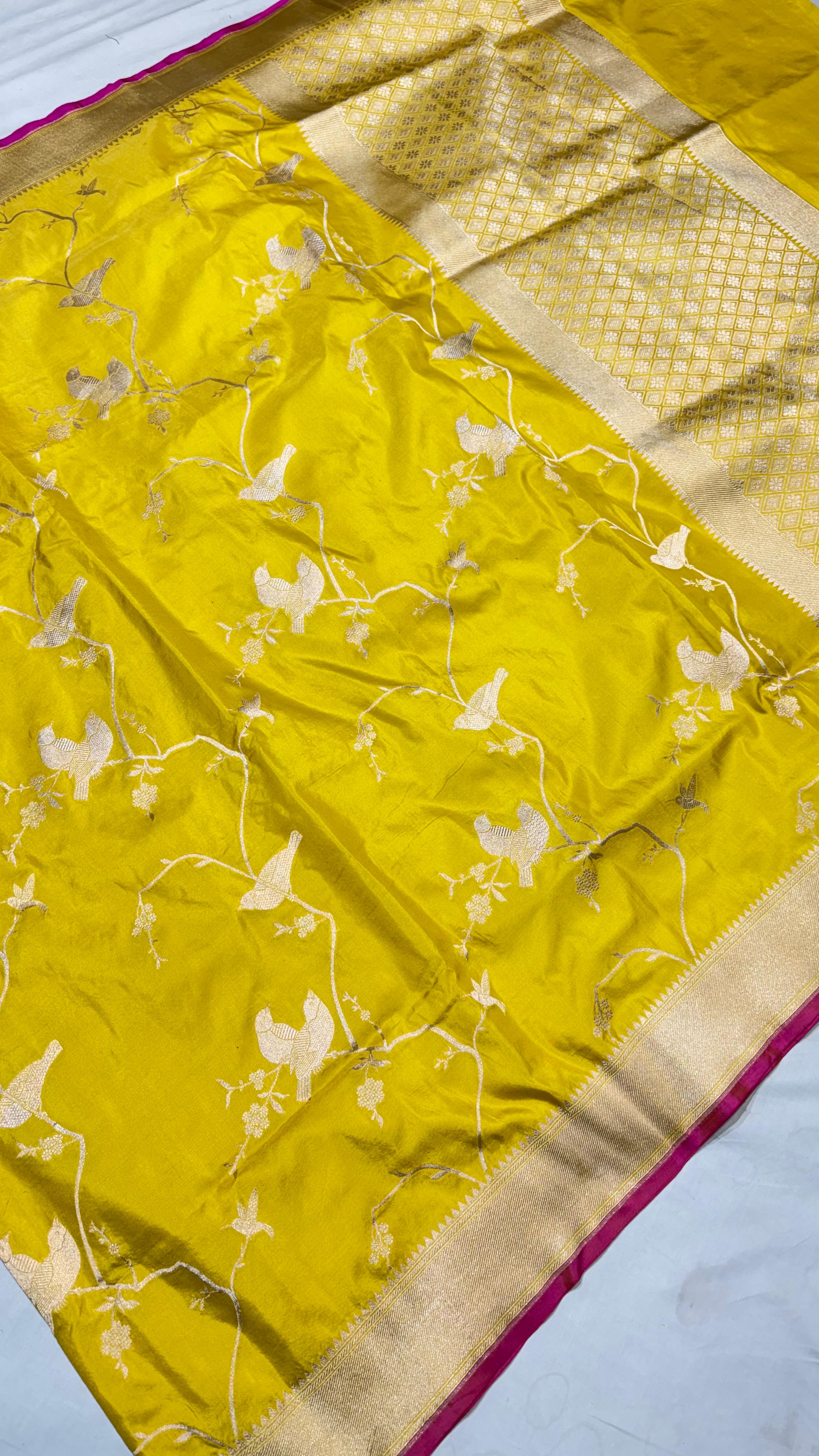 Pure Handwoven Silk Katan Saree - Look 2 - Detail View 2 | Shri Geeta Sarees