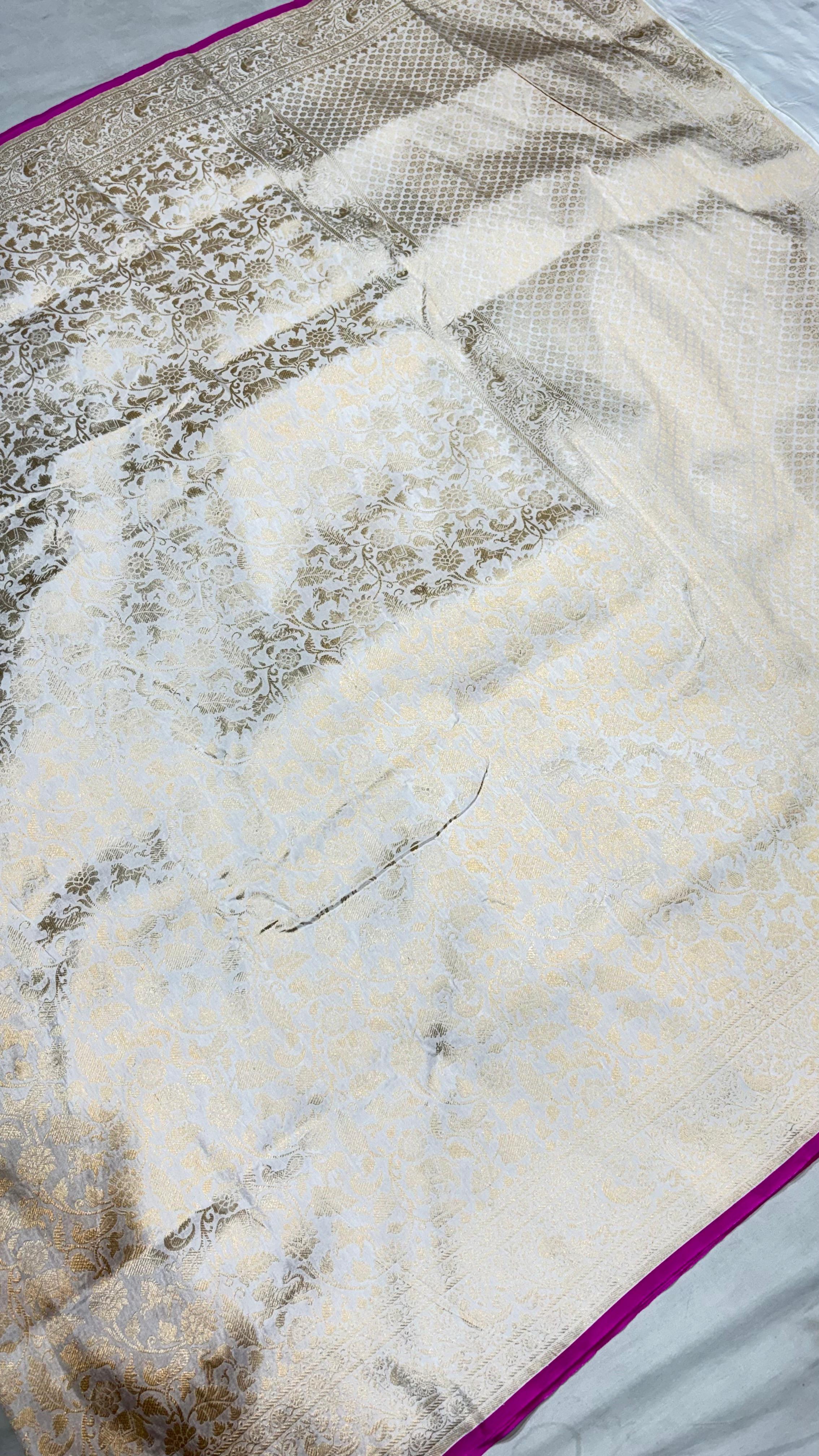 Pure Handwoven Silk Katan Saree - Look 4 - Detail View 2 | Shri Geeta Sarees