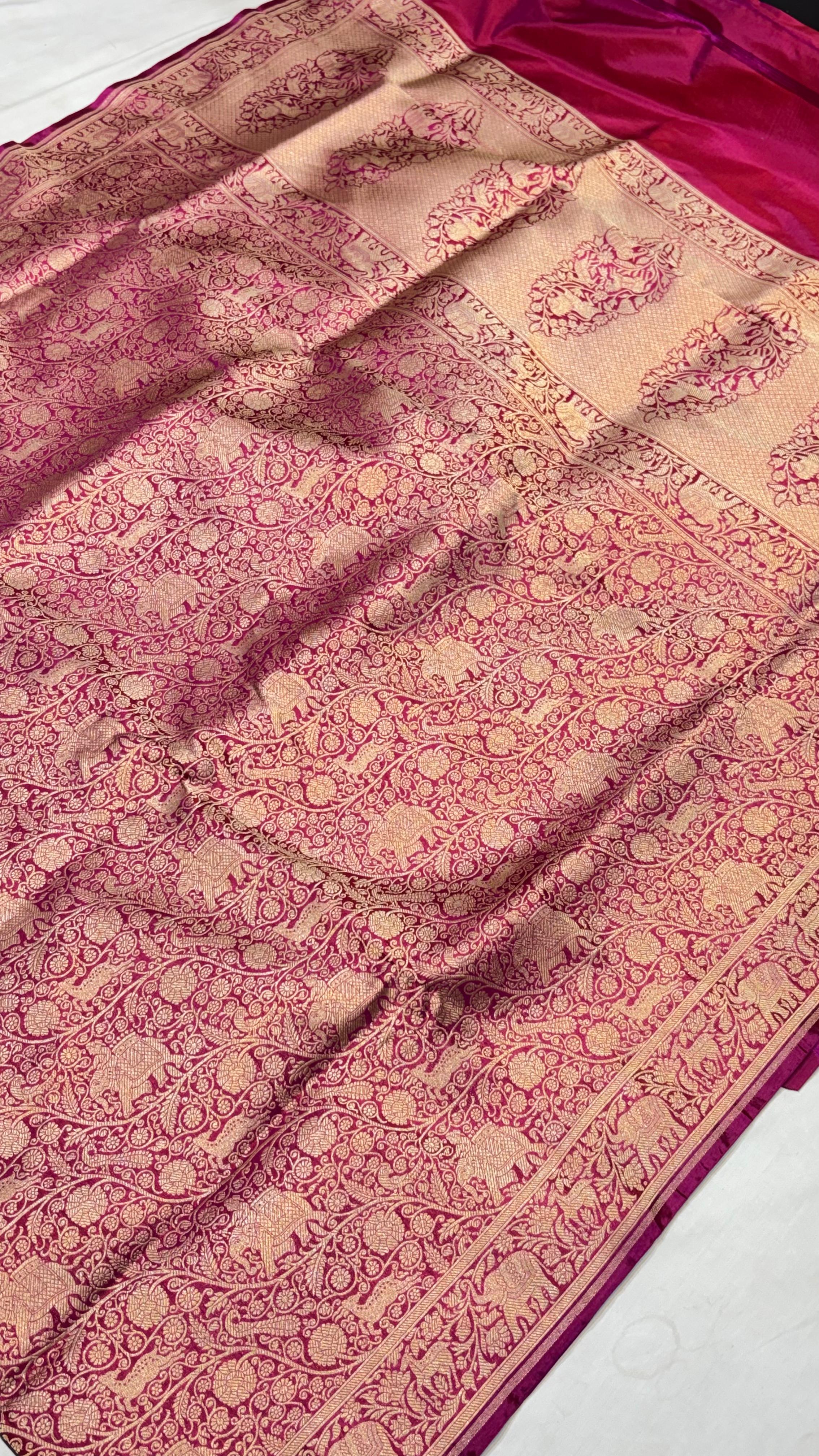 Pure Handwoven Silk Katan Saree - Look 8 - Detail View 2 Pure Handwoven Silk Katan Saree - Look 8 - Detail View 2 | Shri Geeta Sarees