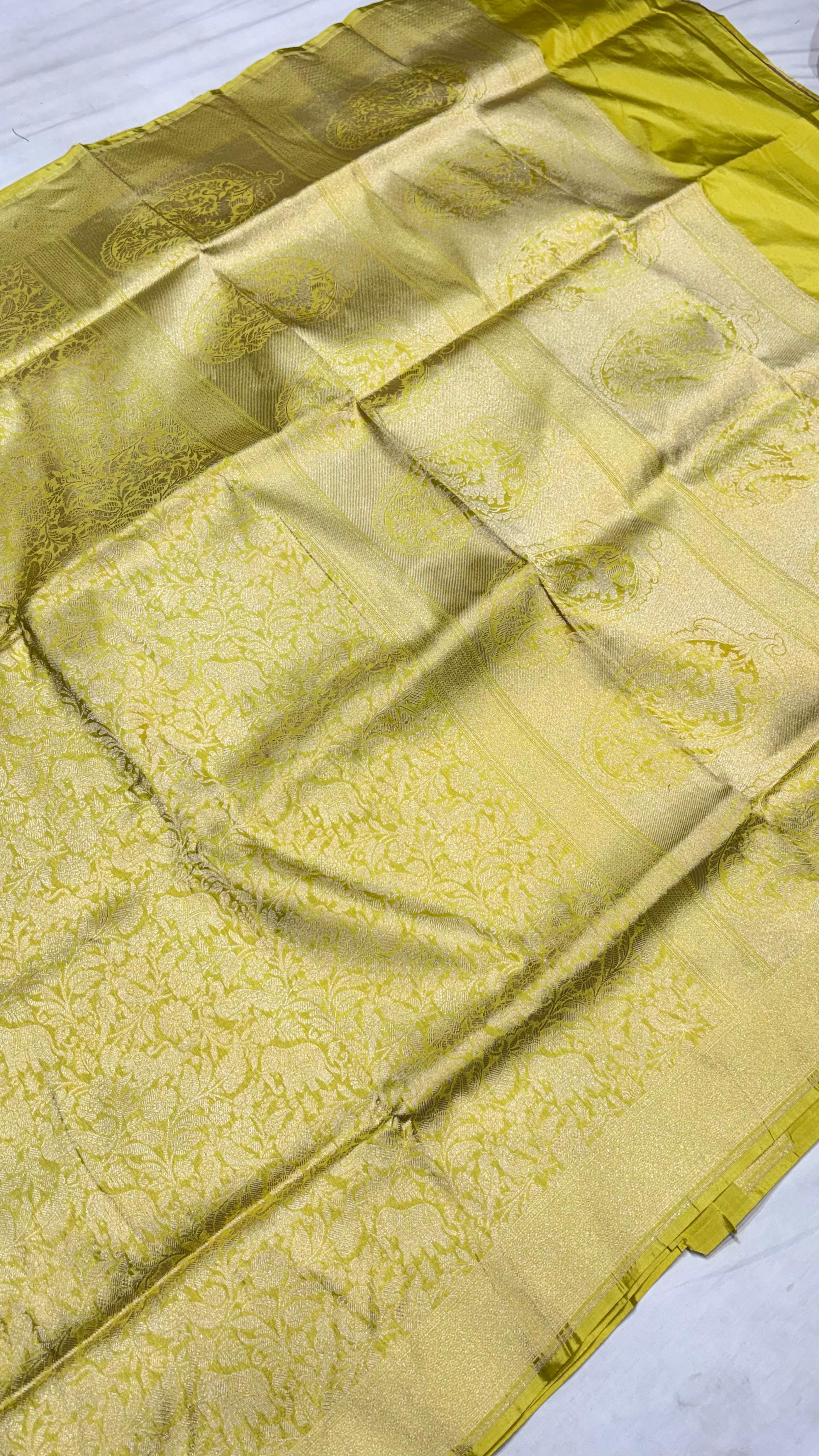Pure Handwoven Silk Katan Saree - Look 9 - Detail View 2 Pure Handwoven Silk Katan Saree - Look 9 - Detail View 2 | Shri Geeta Sarees