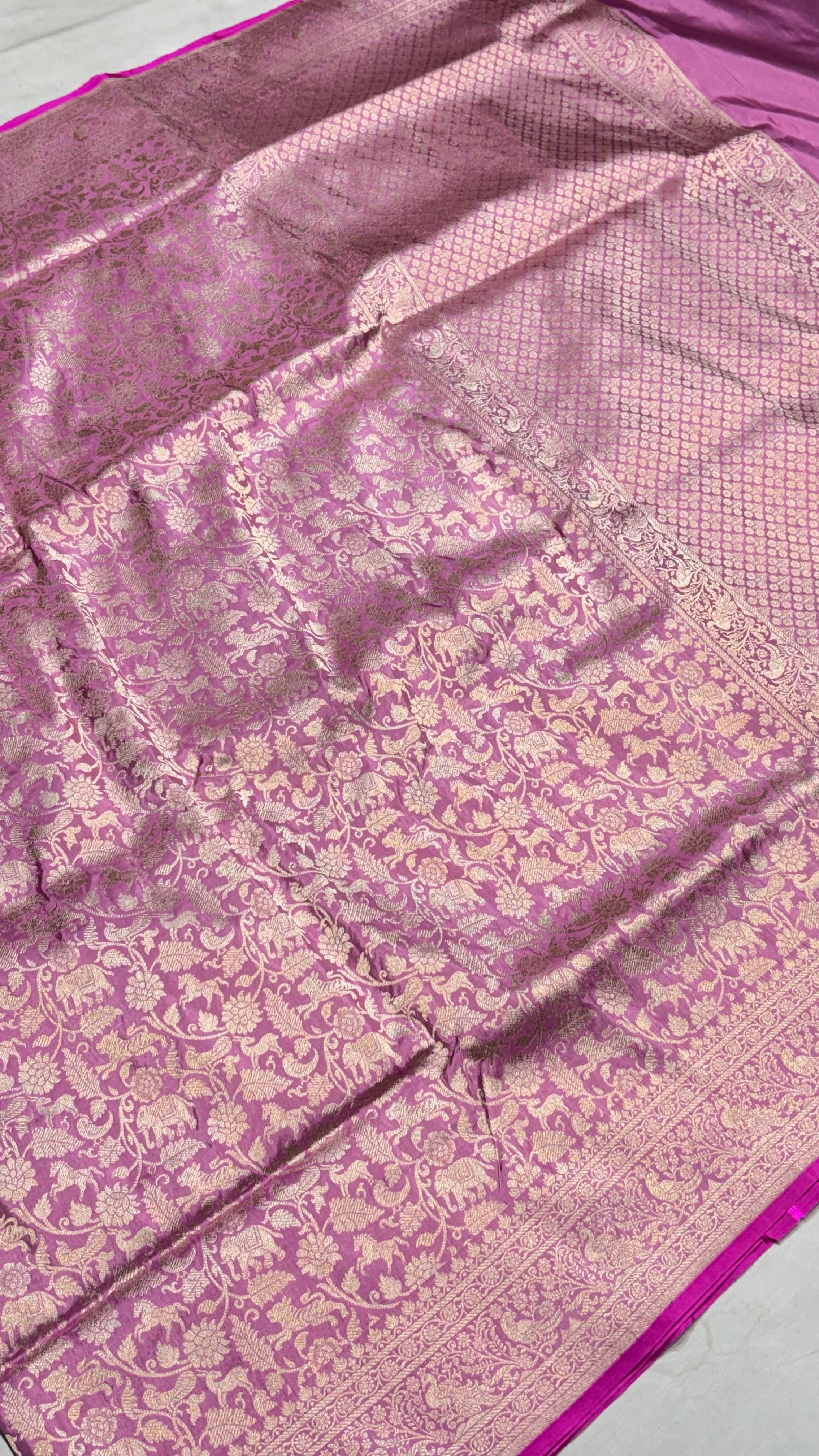 Pure Handwoven Silk Katan Saree - Look 15 - Detail View 2 | Shri Geeta Sarees