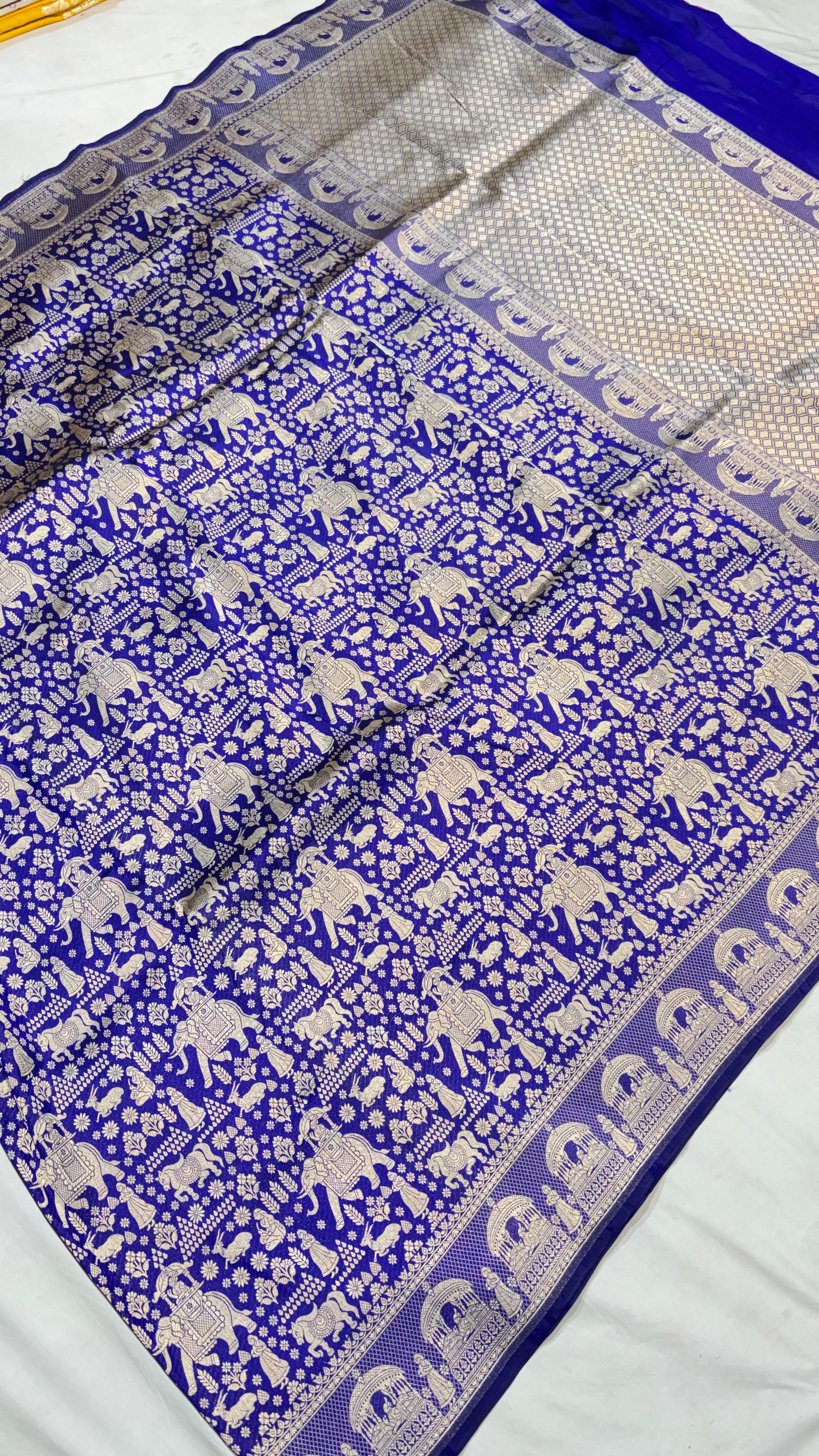 Pure Handwoven Silk Katan Saree - Look 23 - Detail View 2 Pure Handwoven Silk Katan Saree - Look 23 - Detail View 2 | Shri Geeta Sarees