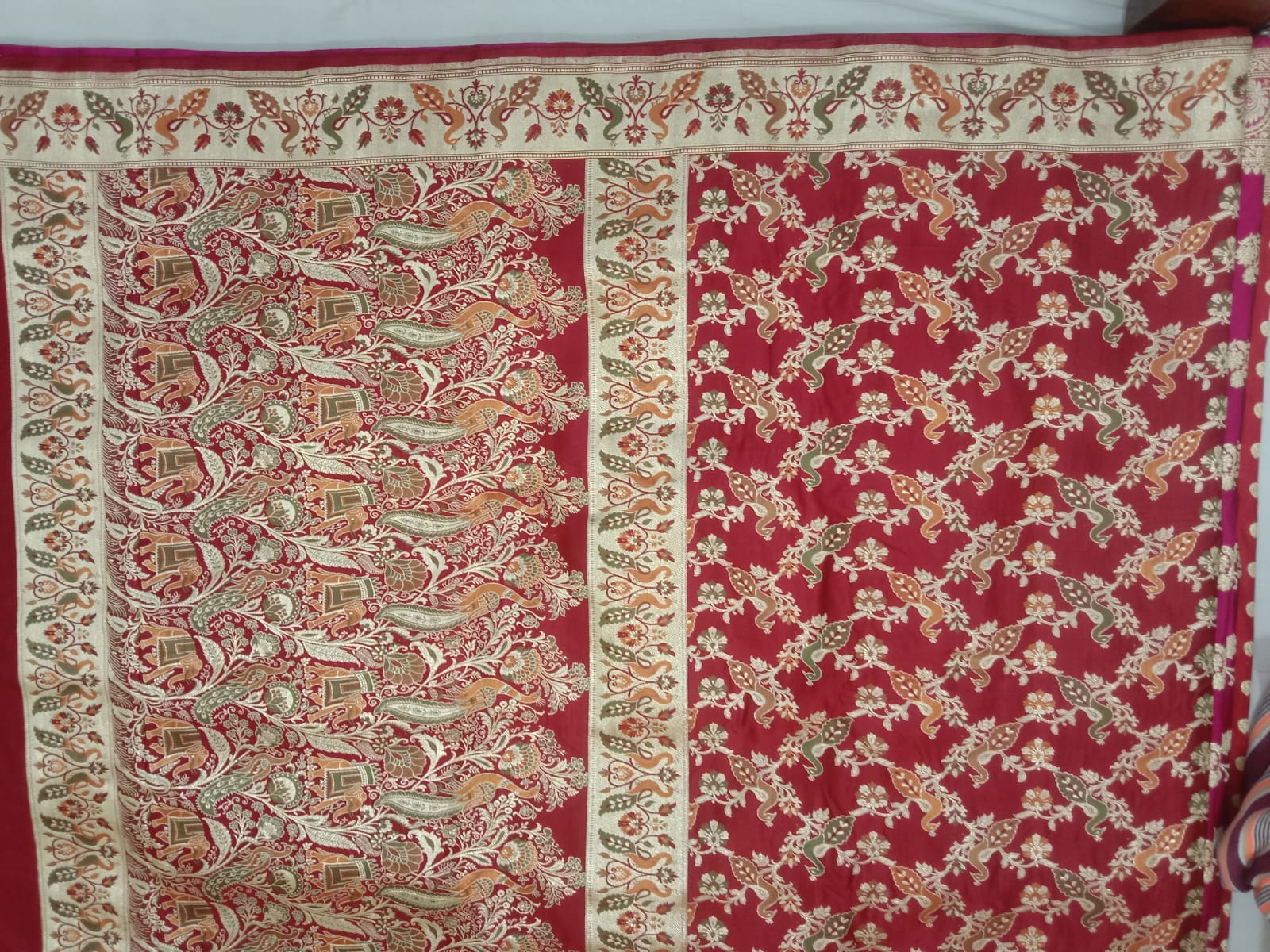 Pure Handwoven Silk Katan Saree - Look 29 - Detail View 2 Pure Handwoven Silk Katan Saree - Look 29 - Detail View 2 | Shri Geeta Sarees