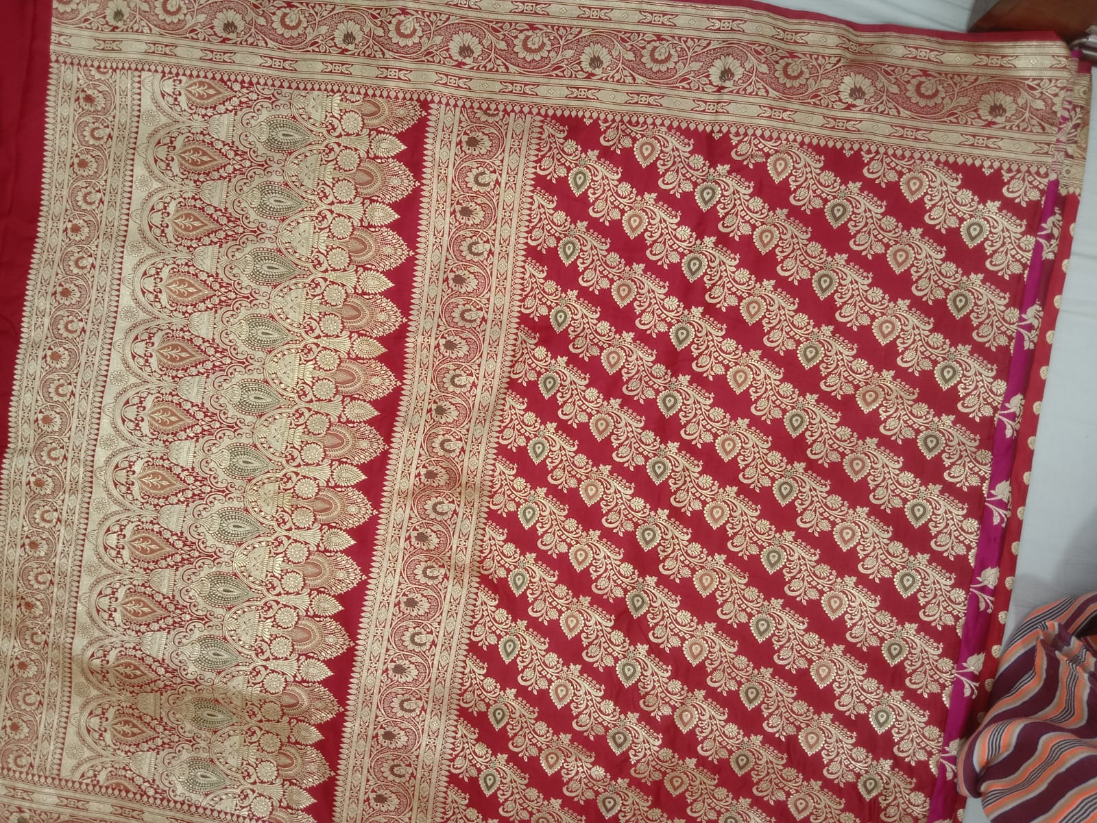 Pure Handwoven Silk Katan Saree - Look 36 - Detail View 2 | Shri Geeta Sarees