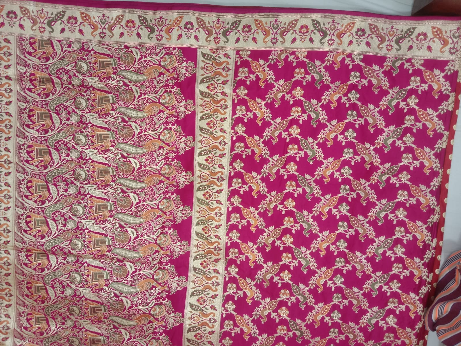 Pure Handwoven Silk Katan Saree - Look 41 - Detail View 2 Pure Handwoven Silk Katan Saree - Look 41 - Detail View 2 | Shri Geeta Sarees