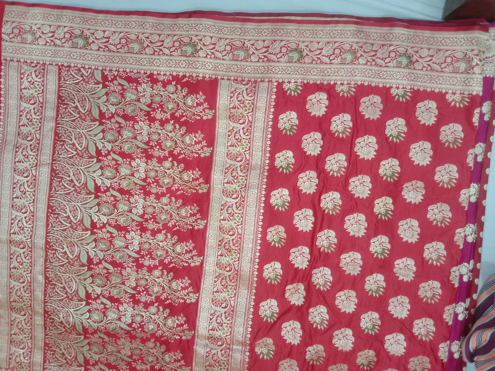 Pure Handwoven Silk Katan Saree - Look 42 - Detail View 2 | Shri Geeta Sarees