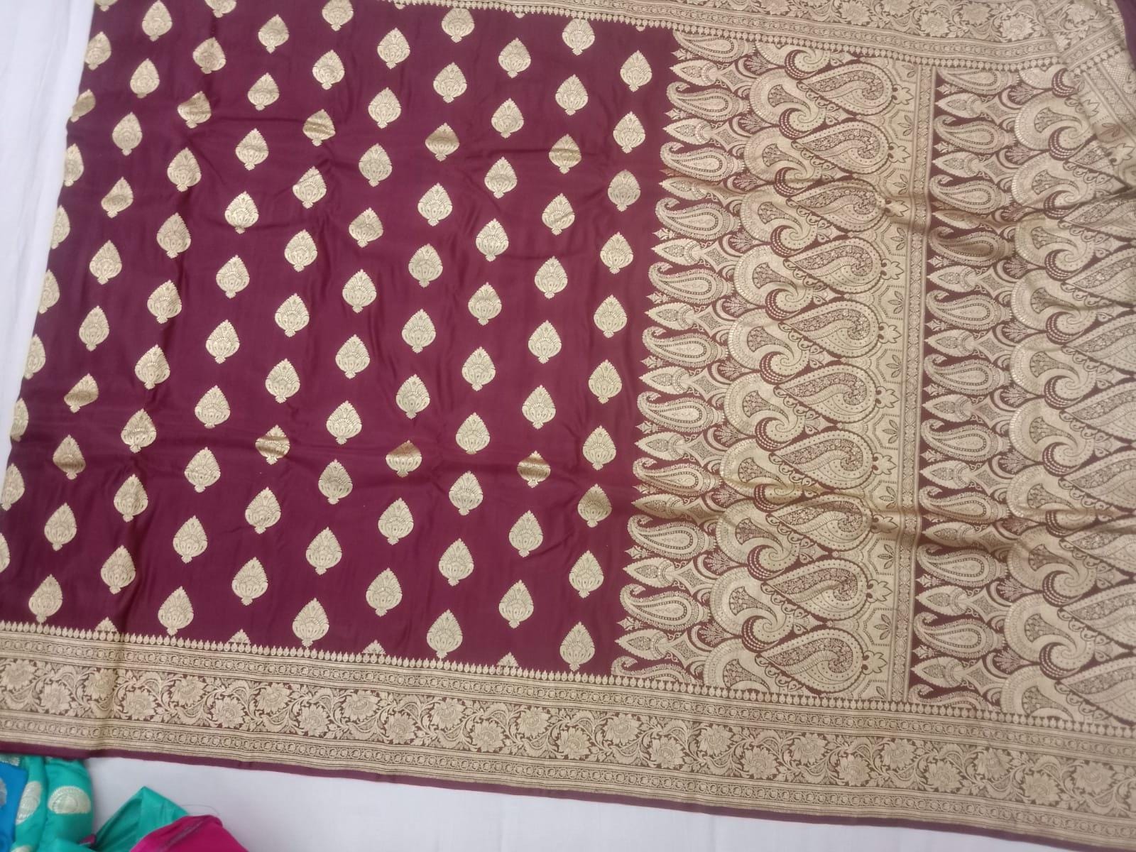Pure Handwoven Silk Katan Saree - Look 50 - Detail View 2 | Shri Geeta Sarees