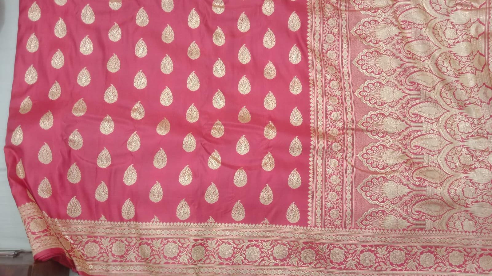 Pure Handwoven Silk Katan Saree - Look 54 - Detail View 2 | Shri Geeta Sarees