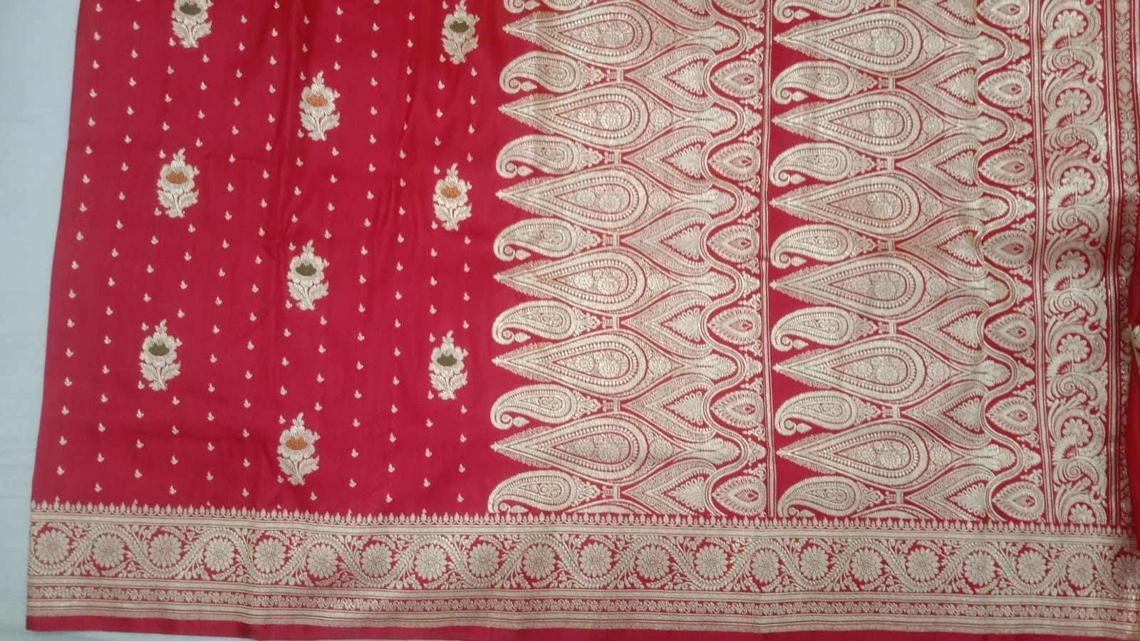 Pure Handwoven Silk Katan Saree - Look 58 - Detail View 2 | Shri Geeta Sarees