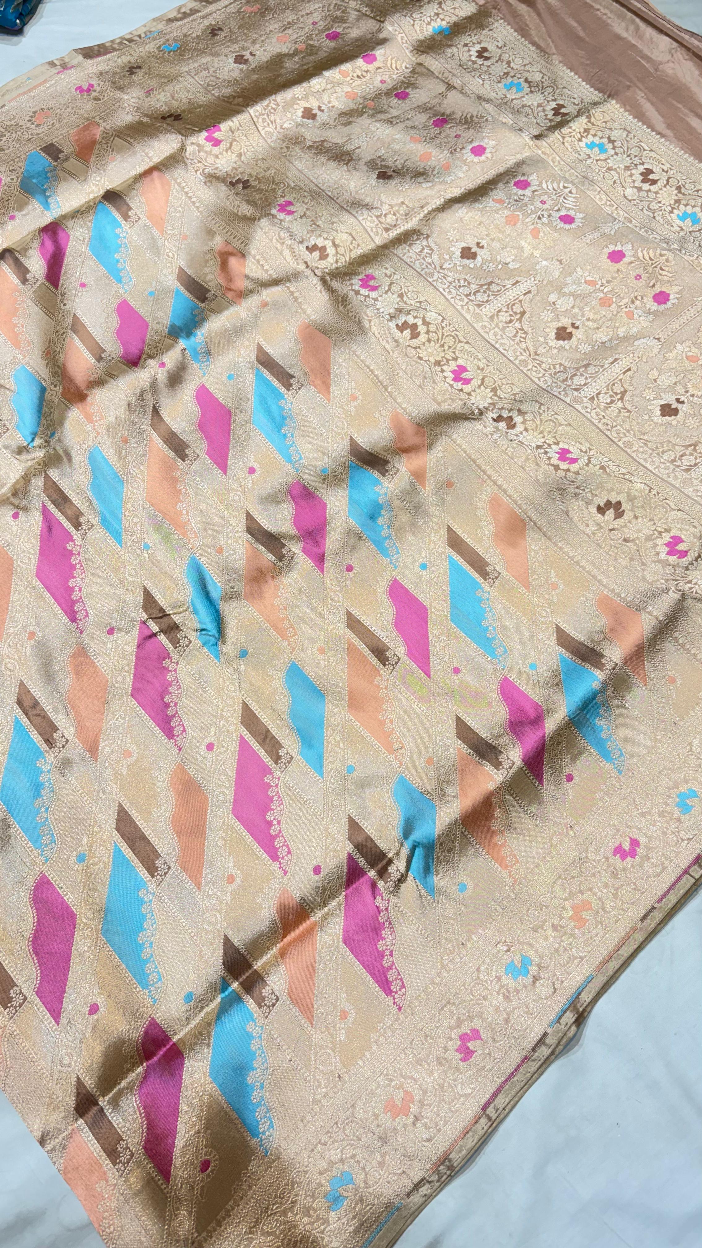 Pure Rangkat Katan Silk Saree - Look 7 - Detail View 2 | Shri Geeta Sarees