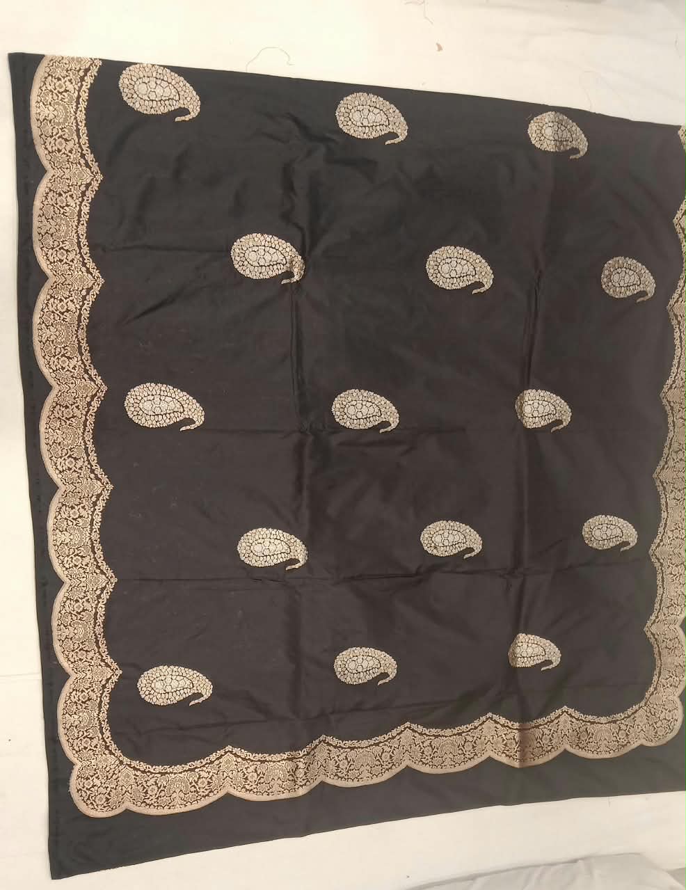 Pure Handwoven Silk Katan Saree - Look 62 - Detail View 2 | Shri Geeta Sarees