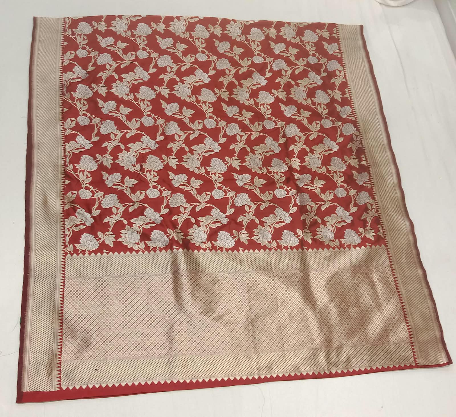 Pure Handwoven Silk Katan Saree - Look 65 - Detail View 2 | Shri Geeta Sarees