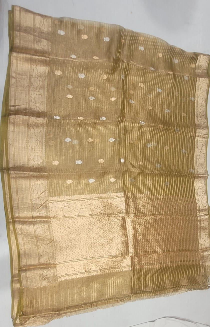 Pure Tissue Saree - Look 1 - Detail View 2 | Shri Geeta Sarees