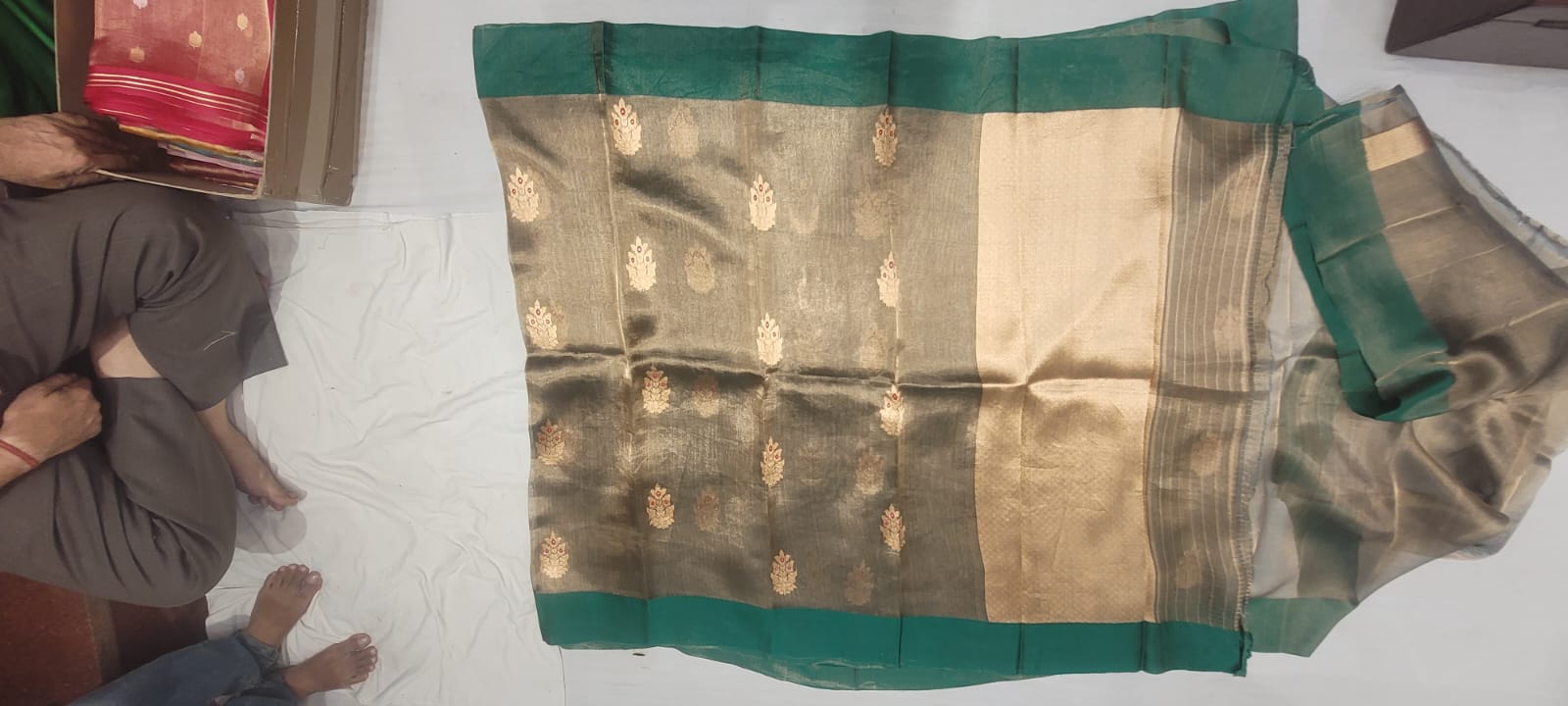 Pure Tissue Saree - Look 9 - Detail View 2 | Shri Geeta Sarees