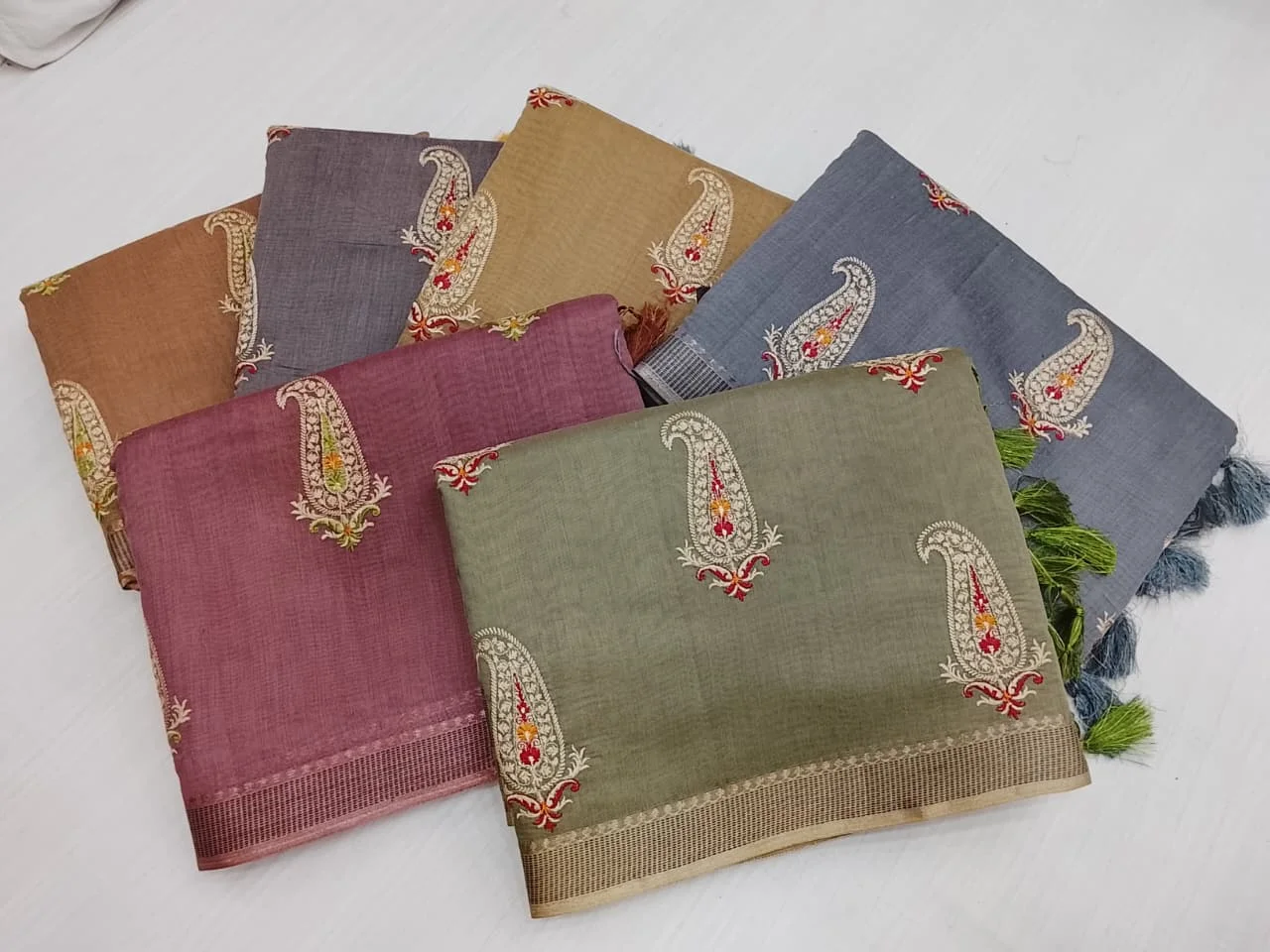 Indigo Lattice - banarsi cotton Banarasi Silk Saree | Shri Geeta Sarees