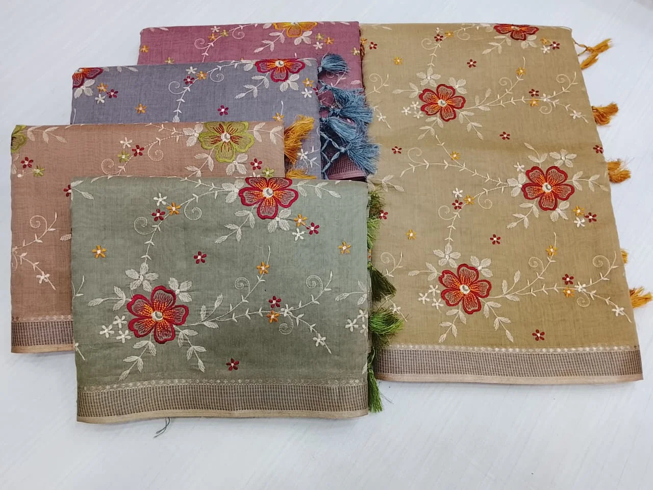 Golden Ochre - banarsi cotton Banarasi Silk Saree | Shri Geeta Sarees