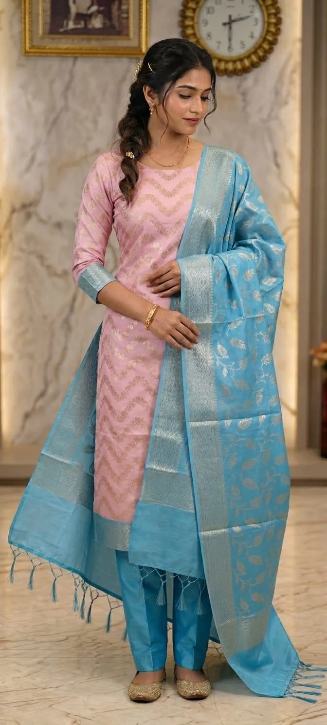 Premium Handcrafted Suit Set 1 - suits Banarasi Silk Saree | Shri Geeta Sarees