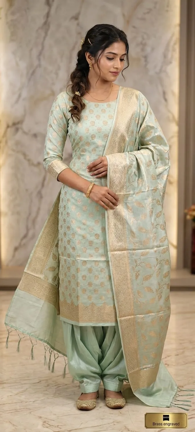 Premium Handcrafted Suit Set 3 - suits Banarasi Silk Saree | Shri Geeta Sarees