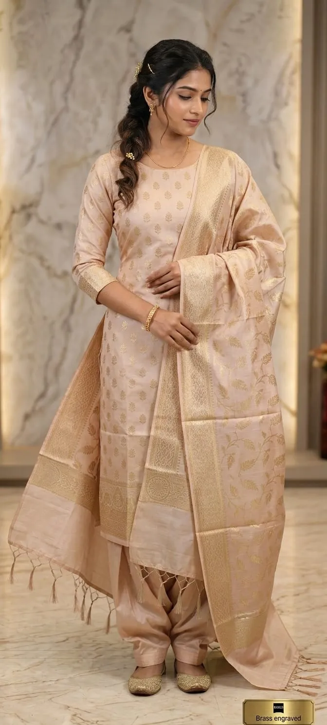 Premium Handcrafted Suit Set 4 - suits Banarasi Silk Saree | Shri Geeta Sarees