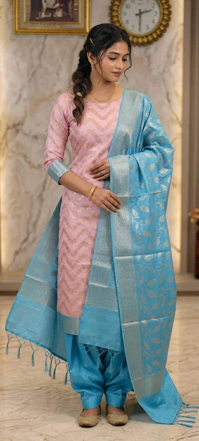 Premium Handcrafted Suit Set 6 - suits Banarasi Silk Saree | Shri Geeta Sarees