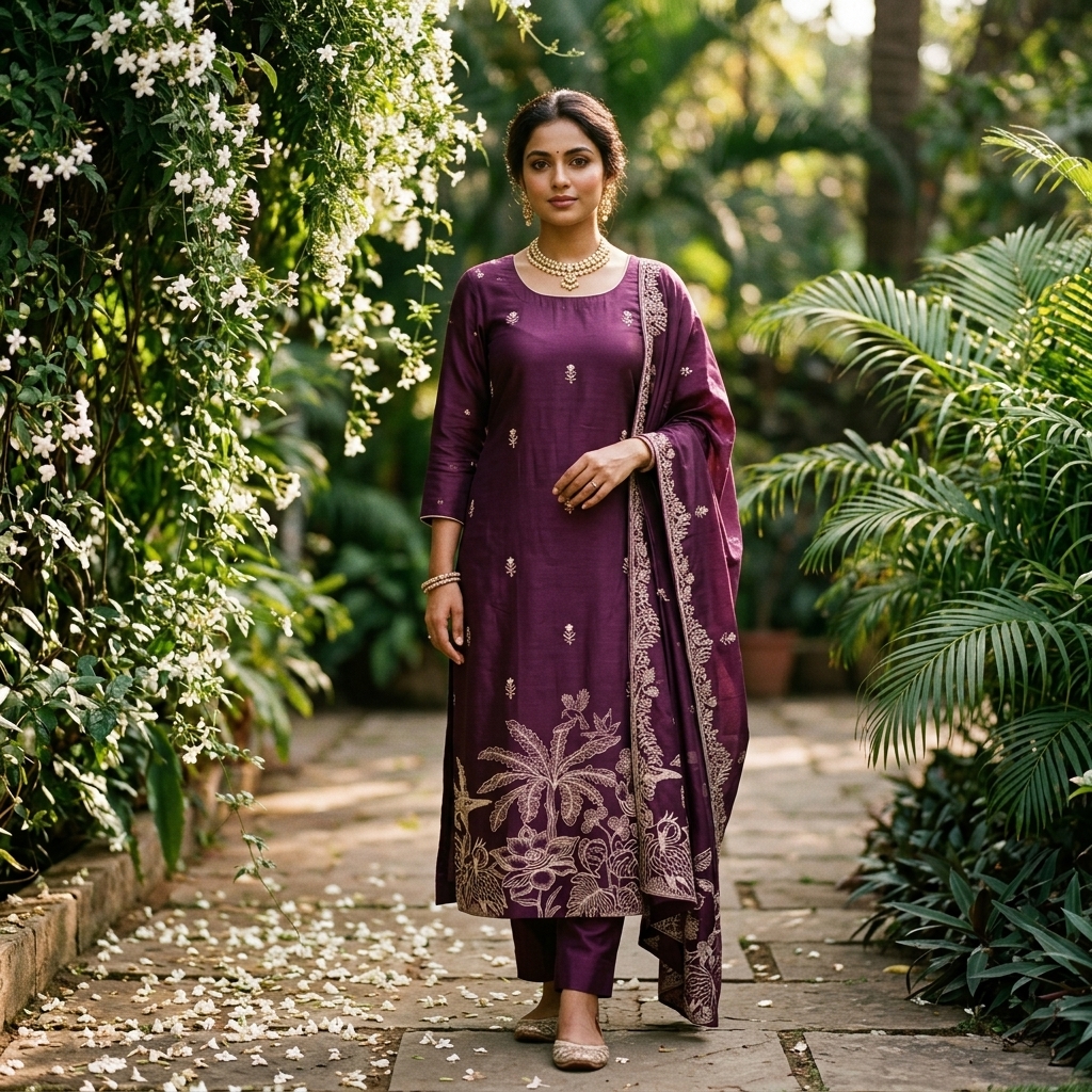 Floral garden - suits Banarasi Silk Saree | Shri Geeta Sarees