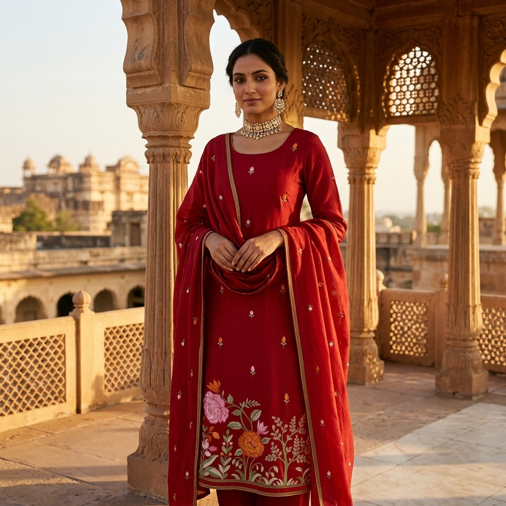 Floral garden - suits Banarasi Silk Saree | Shri Geeta Sarees