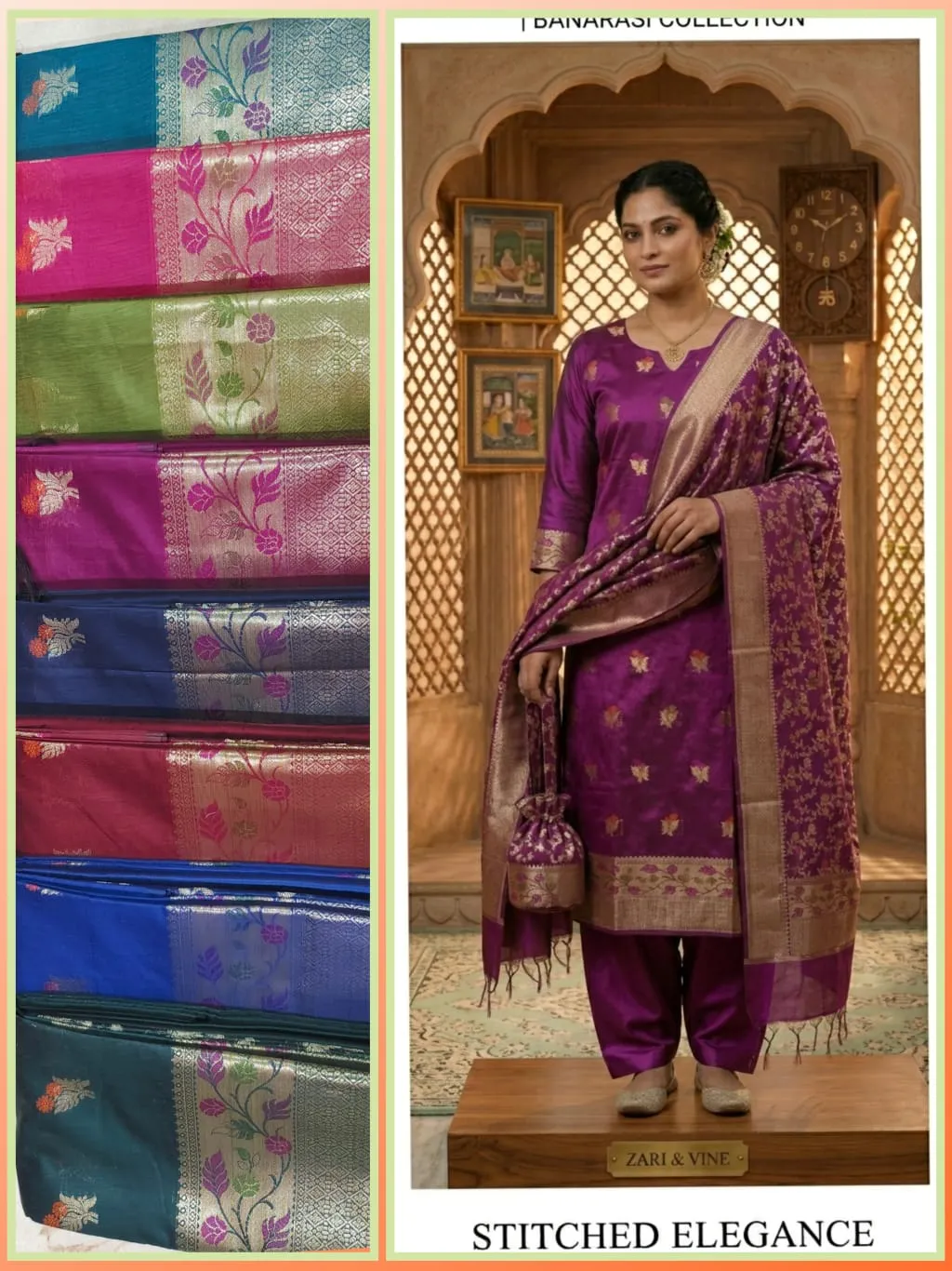 Exclusive Unstitched Suit - suits Banarasi Silk Saree | Shri Geeta Sarees
