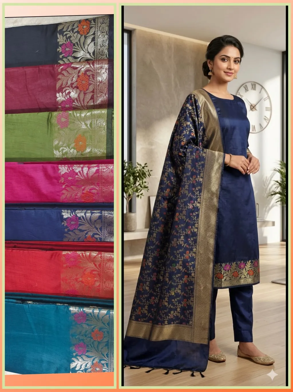 Exclusive Unstitched Suit - suits Banarasi Silk Saree | Shri Geeta Sarees