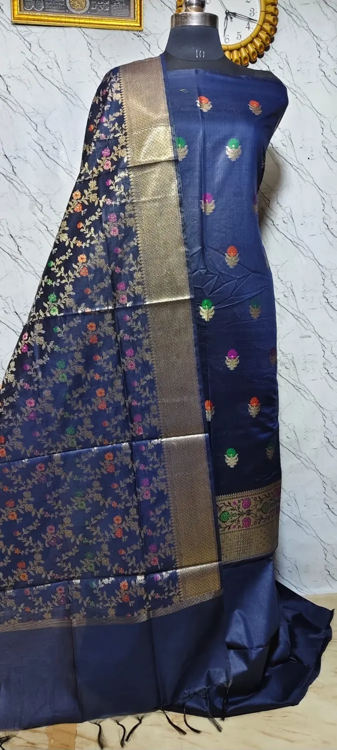 Exclusive Unstitched Suit - suits Banarasi Silk Saree | Shri Geeta Sarees