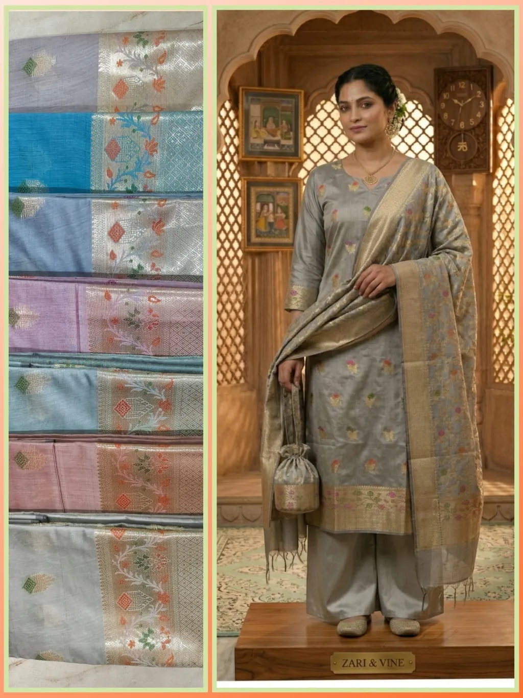 Exclusive Unstitched Suit - suits Banarasi Silk Saree | Shri Geeta Sarees