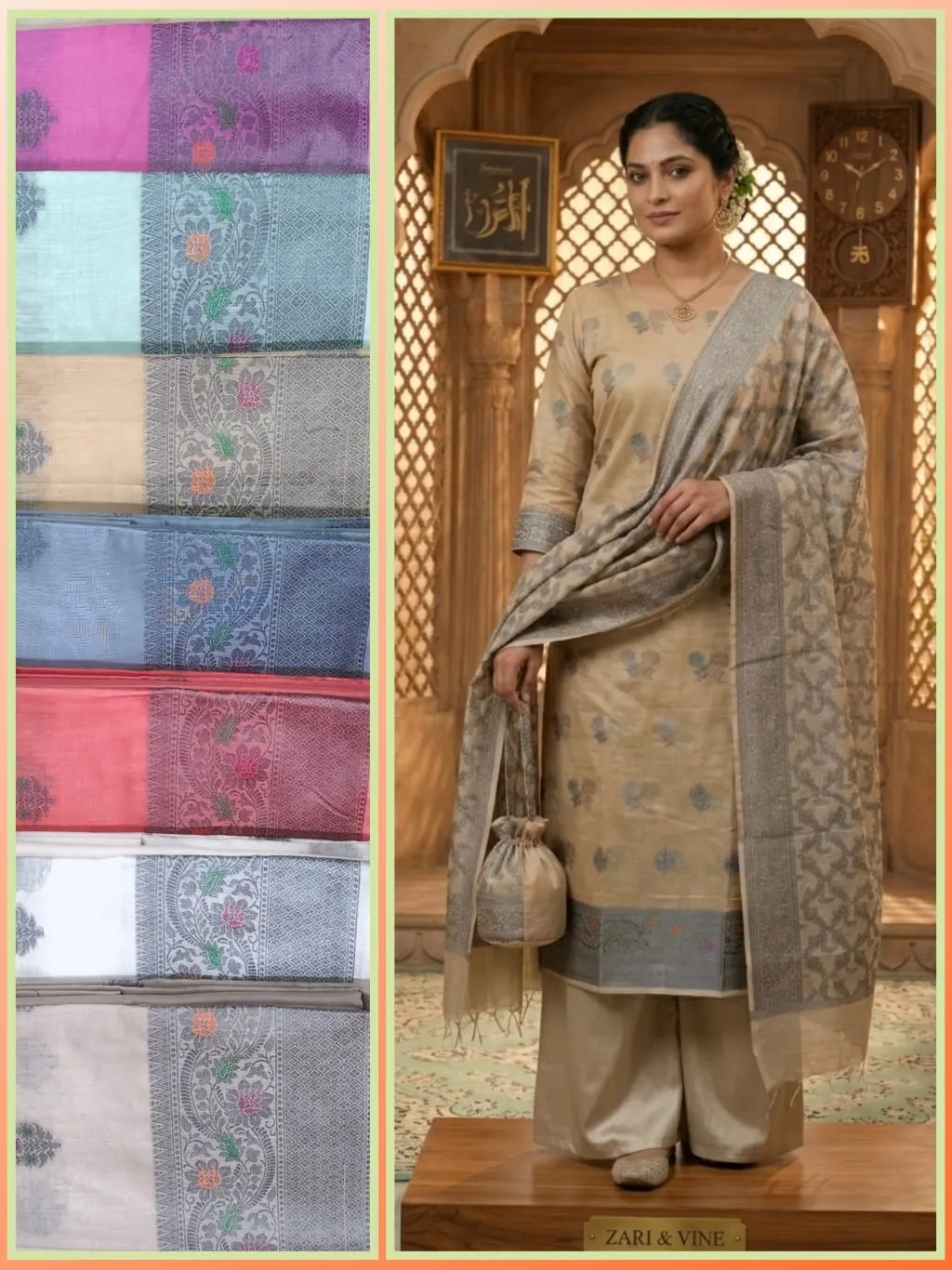 Exclusive Unstitched Suit - suits Banarasi Silk Saree | Shri Geeta Sarees