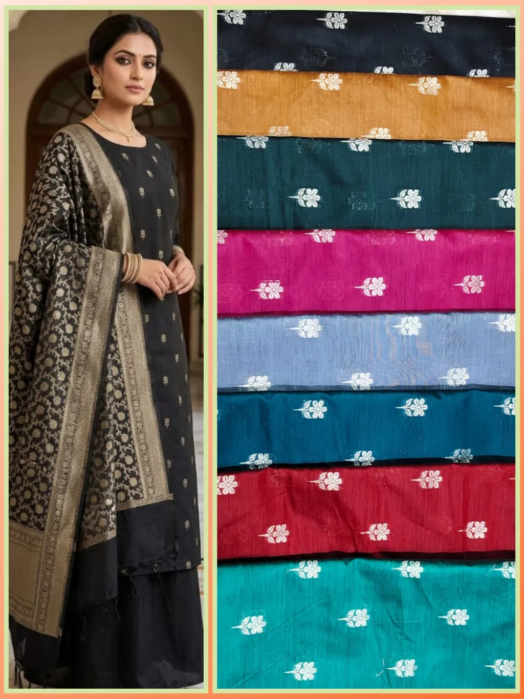 Exclusive Unstitched Suit - suits Banarasi Silk Saree | Shri Geeta Sarees