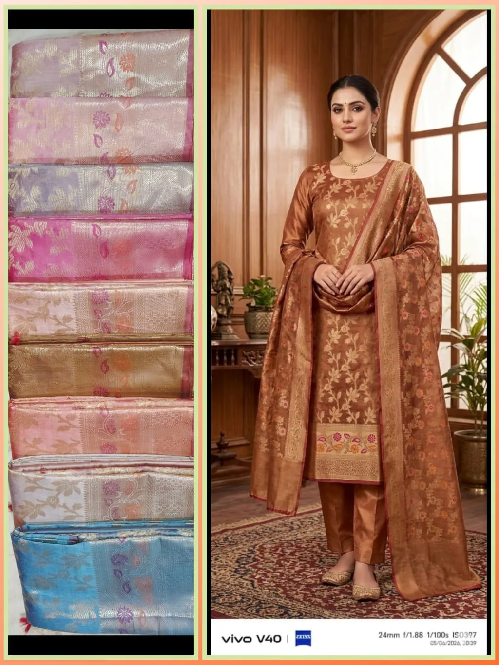 Exclusive Unstitched Suit - suits Banarasi Silk Saree | Shri Geeta Sarees